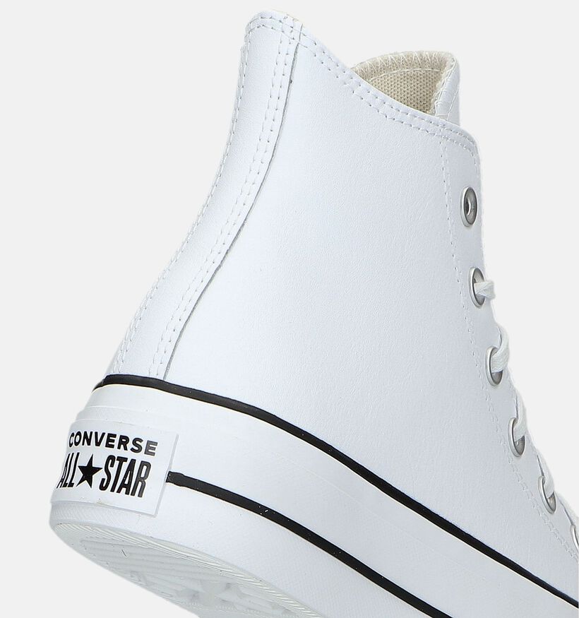 Converse Chuck Taylor All Star Platform Baskets en Blanc pour femmes (327862)