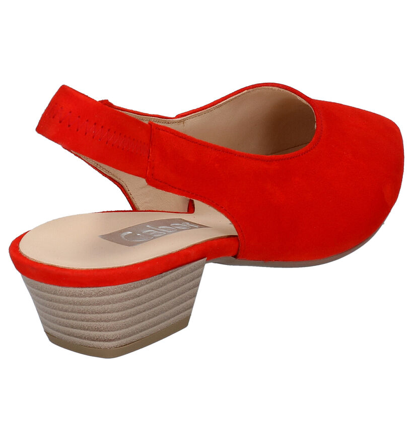 Gabor Escarpins slingback en Bleu foncé en daim (271702)