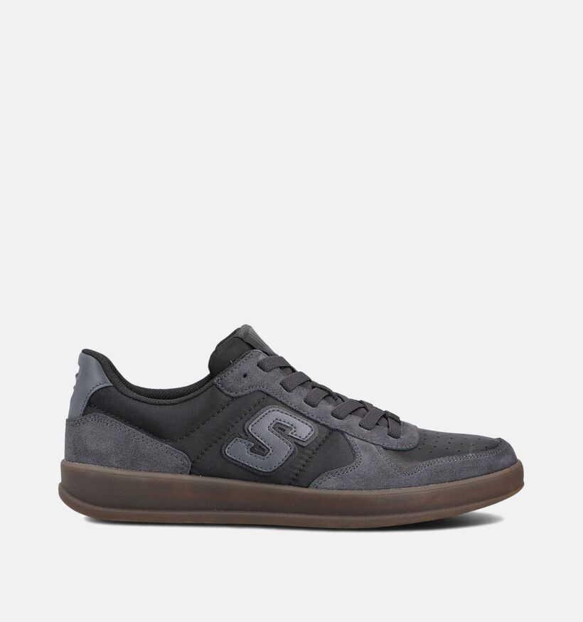 Skechers New Wave Cup Calven Baskets basses en Noir pour hommes (359762) - pour semelles orthopédiques
