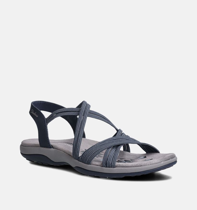 Skechers Reggae Slim Turn It Up Sandales en Bleu pour femmes (354732)