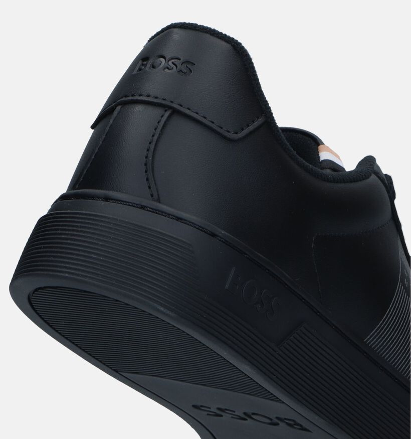 Boss Rhys Tenn Zwarte Veterschoenen voor heren (326934) - geschikt voor steunzolen