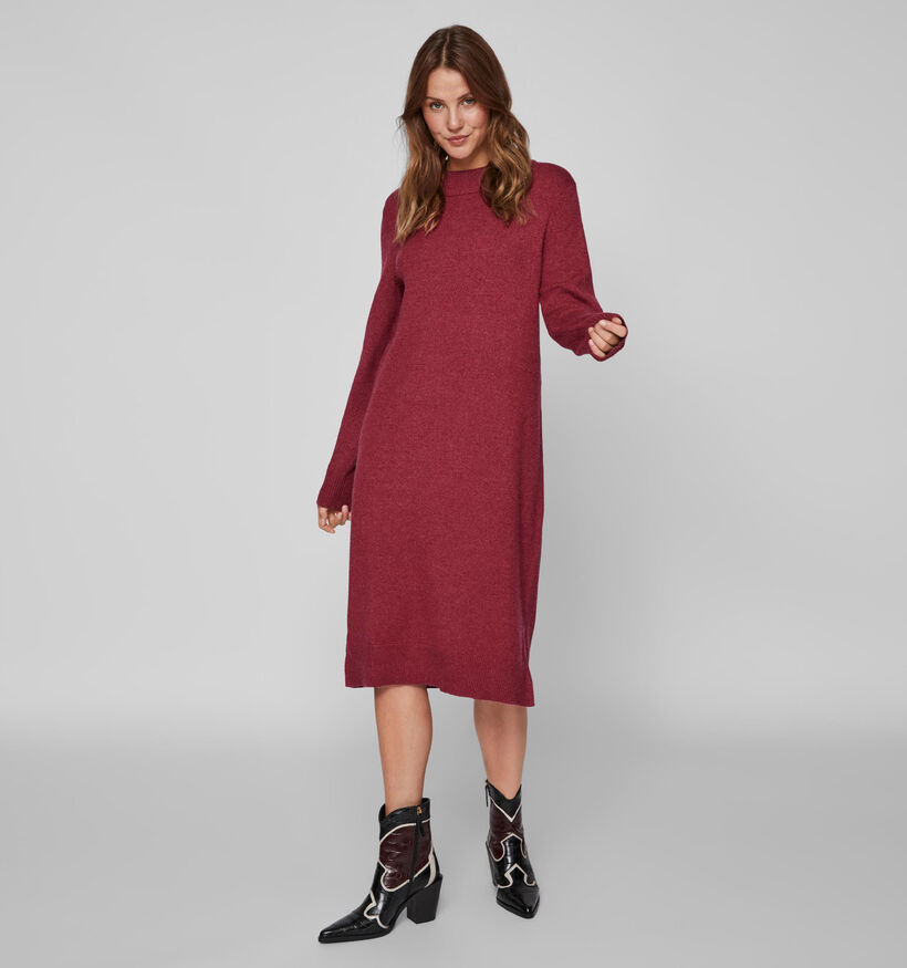 Vila Ril Rode Trui jurk voor dames (328874)