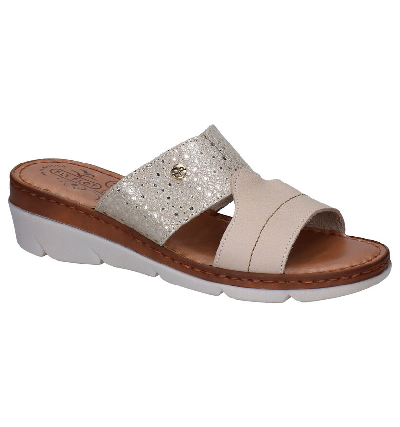 Fly Flot Mules en Or en cuir (289225)