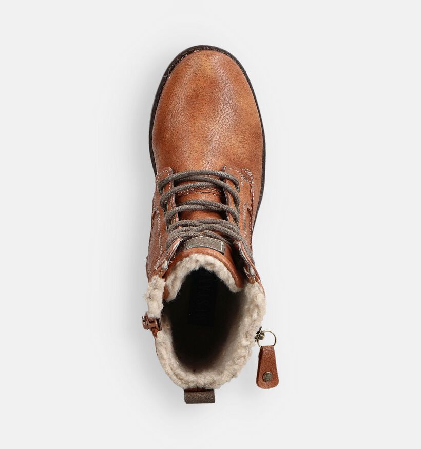 Mustang Cognac Veterboots voor meisjes (362986)