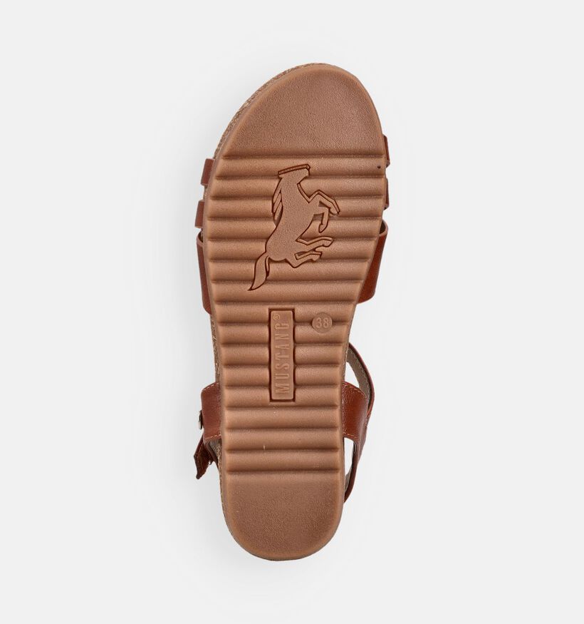 Mustang Cognac Sandalen voor dames (372116)