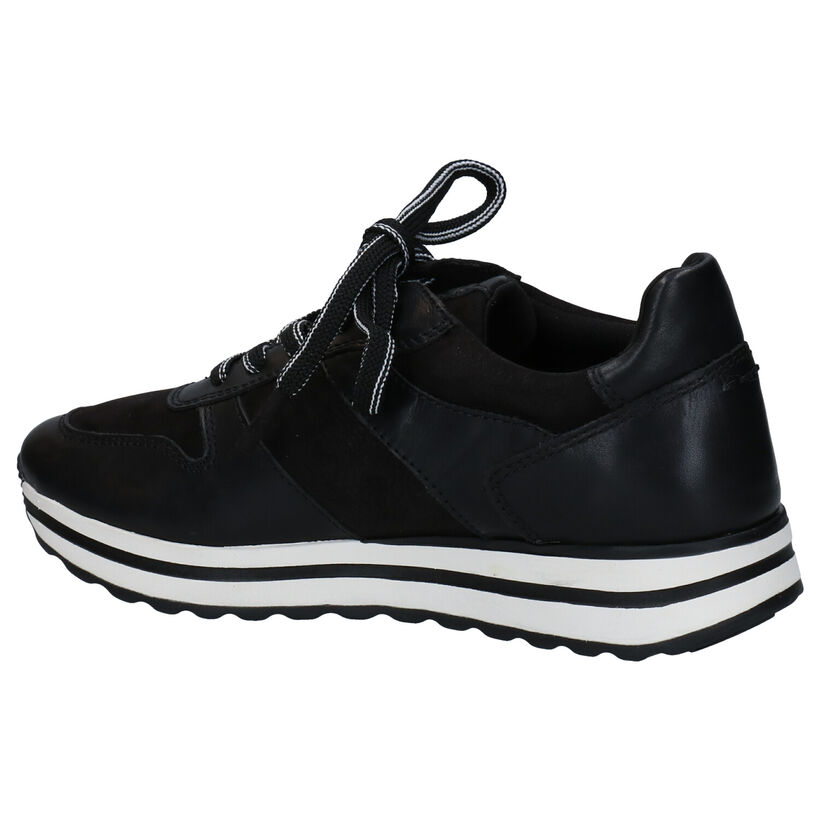 Tamaris Zwarte Sneakers in leer (286495)