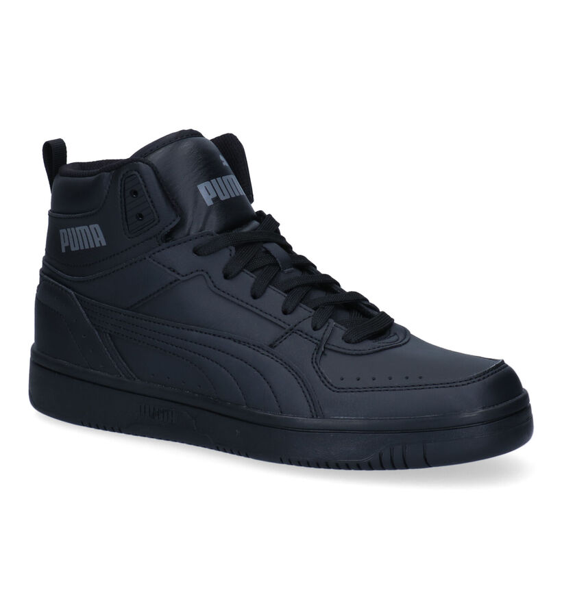 Puma Rebound Joy baskets montantes en Noir pour hommes (318675) - pour semelles orthopédiques