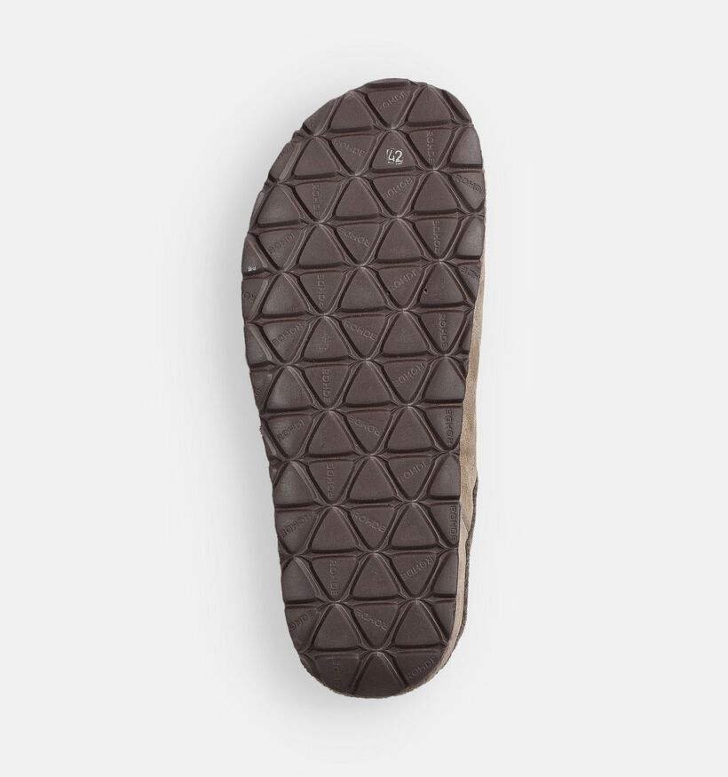 Rohde Pantoufles en Vert pour hommes (365504) - pour semelles orthopédiques