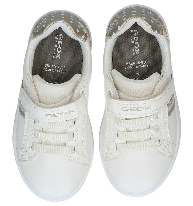 Geox DJ Rock Chaussures à velcro en Blanc en simili cuir (286929)