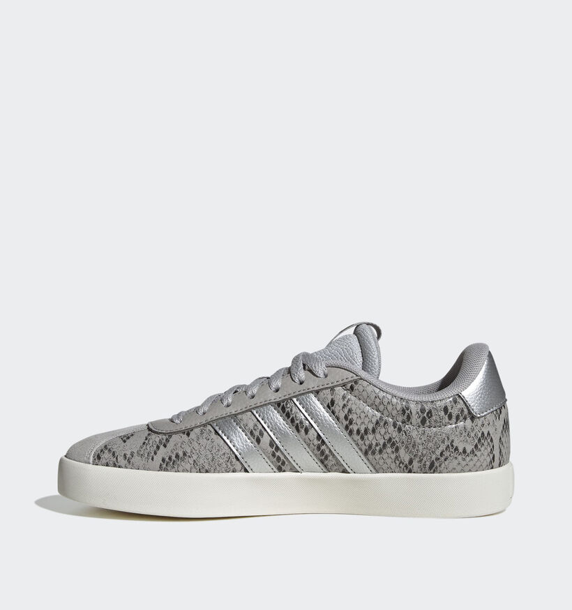 adidas VL Court 3.0 Grijze/Zilveren Sneakers voor dames (365423) - geschikt voor steunzolen