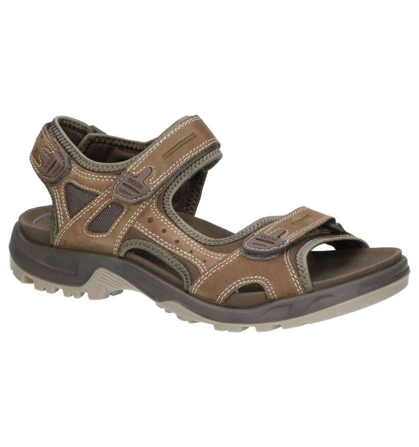 ECCO Offroad Sandales en Kaki en cuir (287386)