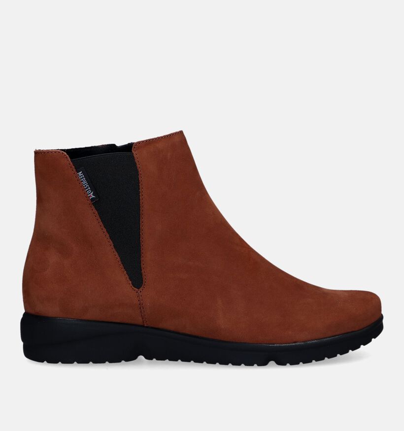 Mephisto Rafaelle Cognac Enkellaarsjes voor dames (330833) - geschikt voor steunzolen