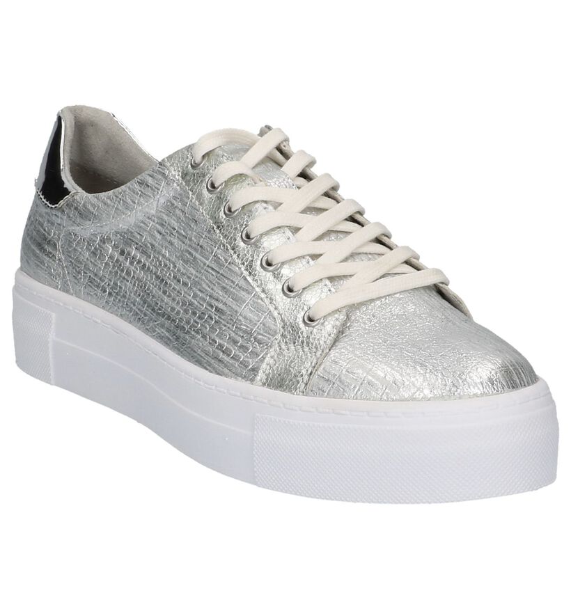 Zilveren Sneakers Tamaris TOUCH it in stof (214181)