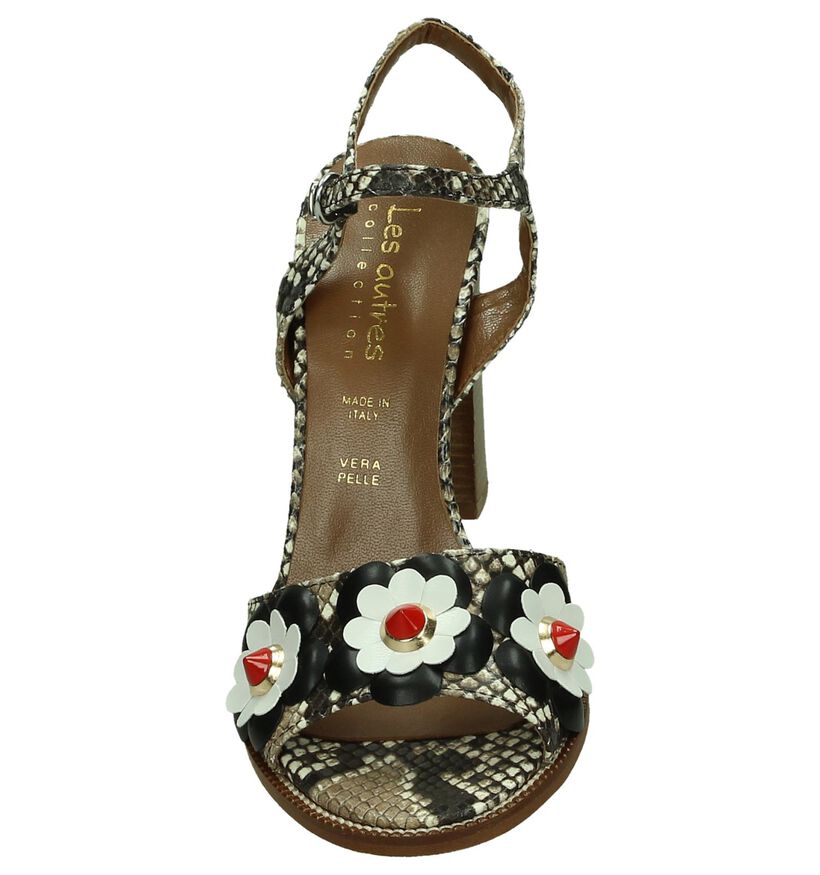 Sandalen High Heels Bruin Les Autres in leer (195925)