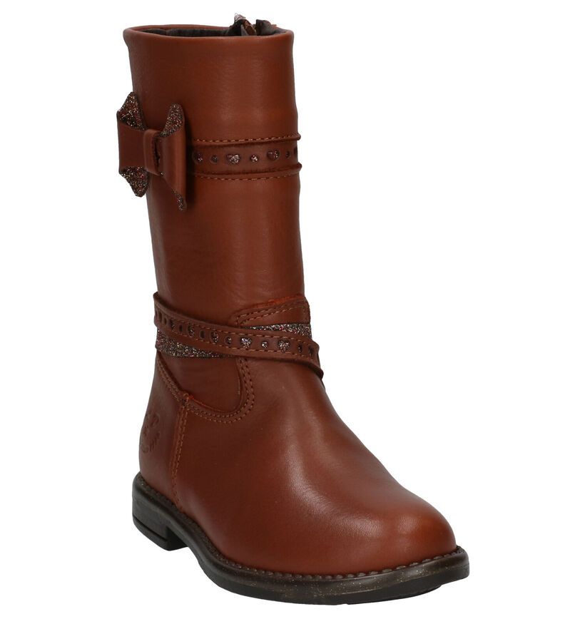 Little David Cognac Laarzen in leer (282859)