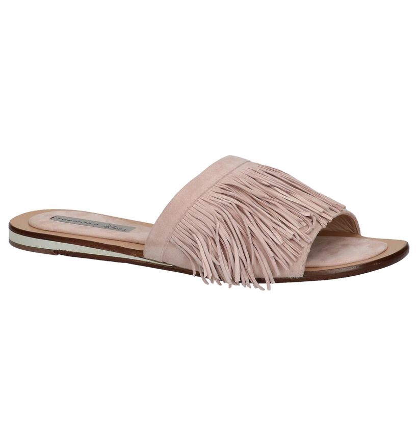 Tosca Blu Nu-pieds plates en Rose en daim (214131)