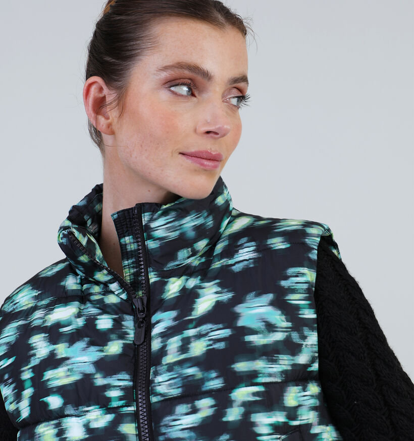 comma casual identity Zwarte Puffed bodywarmer voor dames (333888)