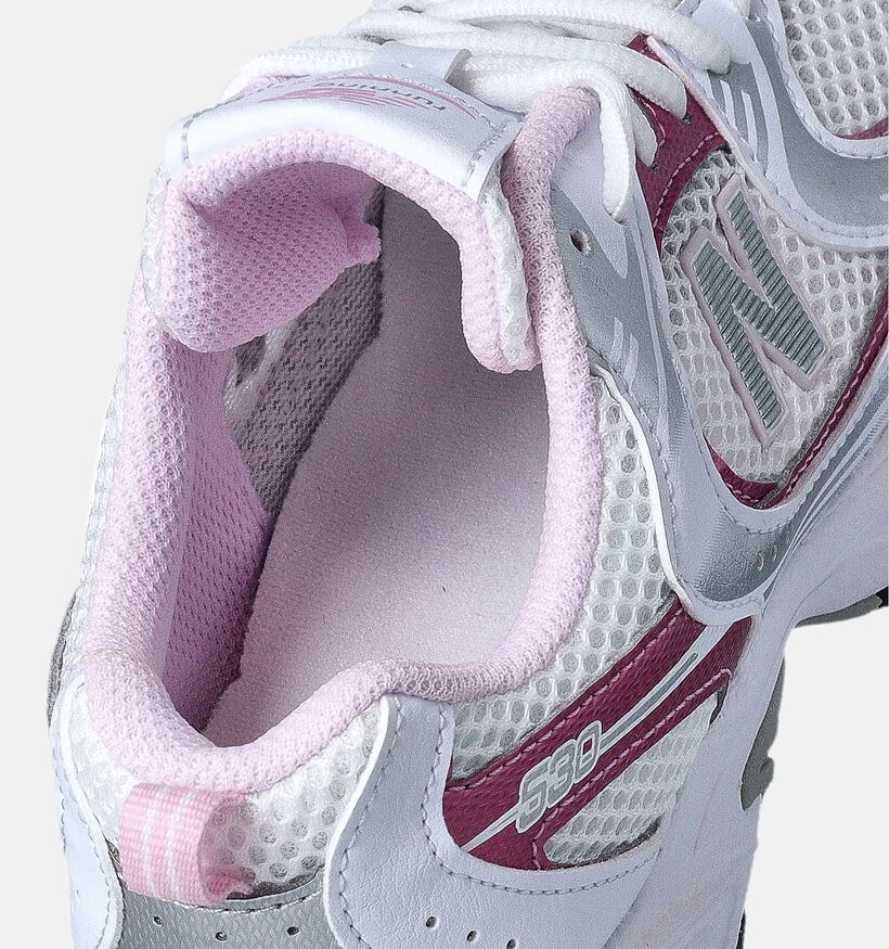 New Balance 530 Baskets en Blanc pour filles (353449) - pour semelles orthopédiques