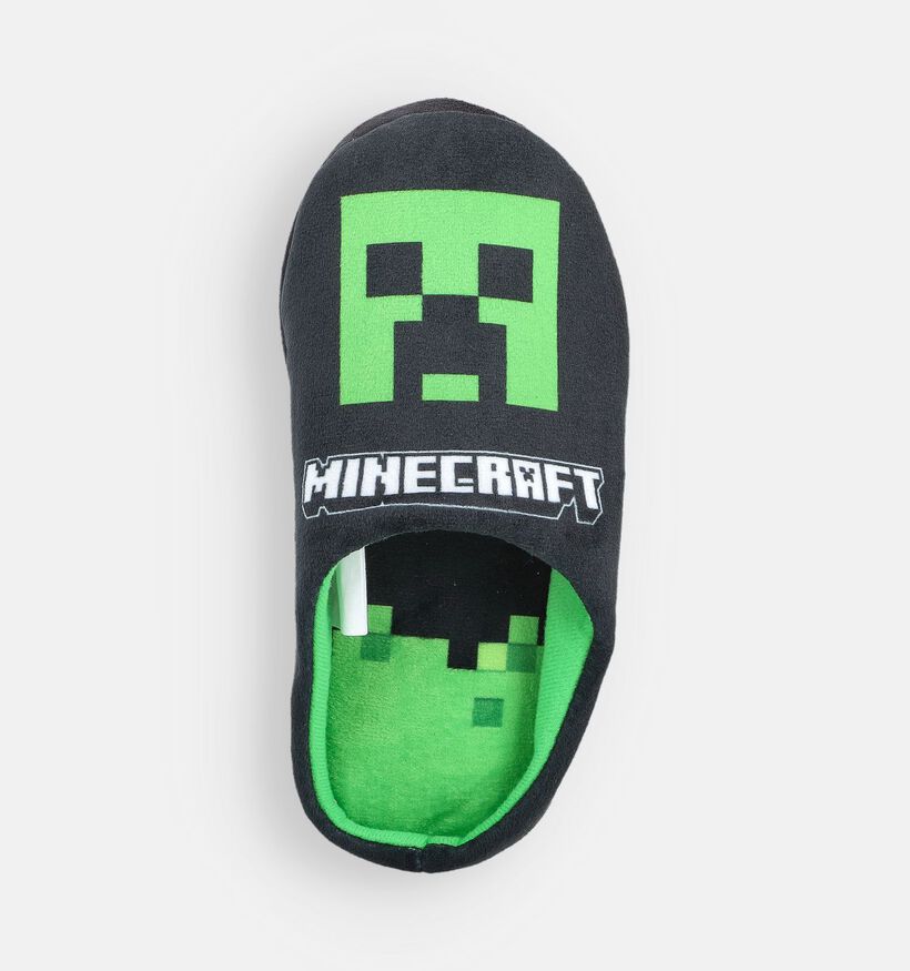 Minecraft Zwarte/Groene Pantoffels voor meisjes, jongens (364898)