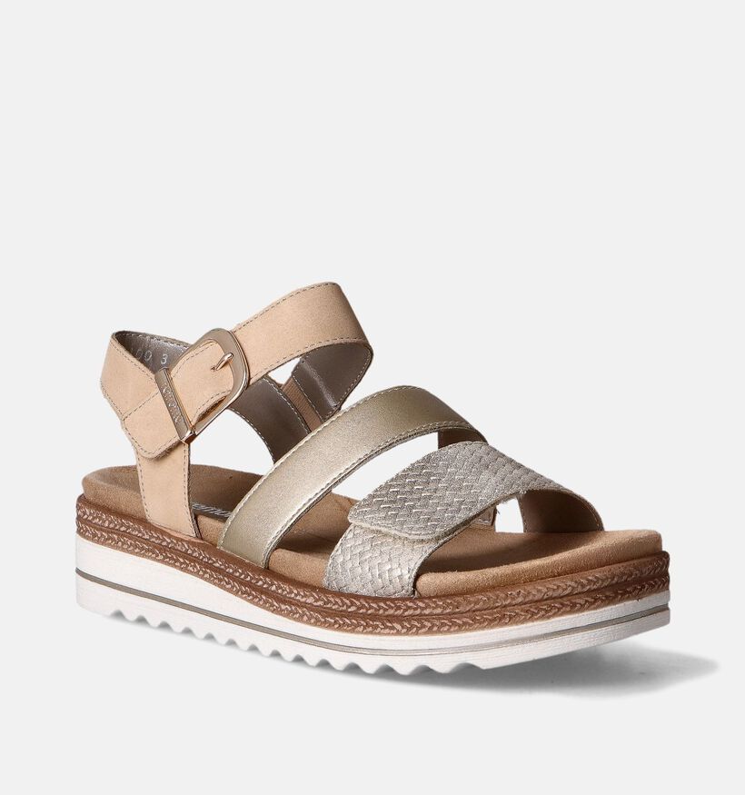 Remonte Sandales compensées en Camel pour femmes (354858)