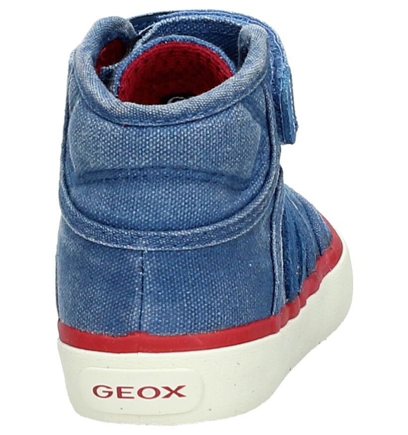 Geox Blauwe Hoge Sneaker in stof (170510)