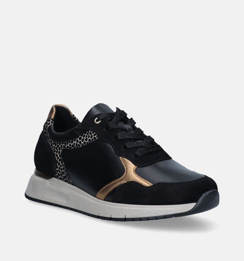 Gabor OptiFit Zwarte Sneakers voor dames (348081) - geschikt voor steunzolen