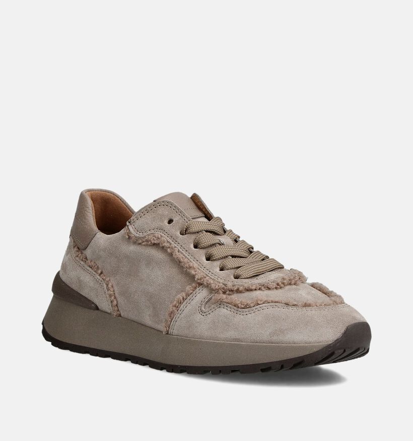 Gabor Dreamvelour Grijze Sneakers voor dames (360292) - geschikt voor steunzolen