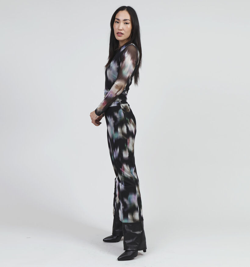SISTERS POINT Esme Zwarte Maxi jurk voor dames (355147)