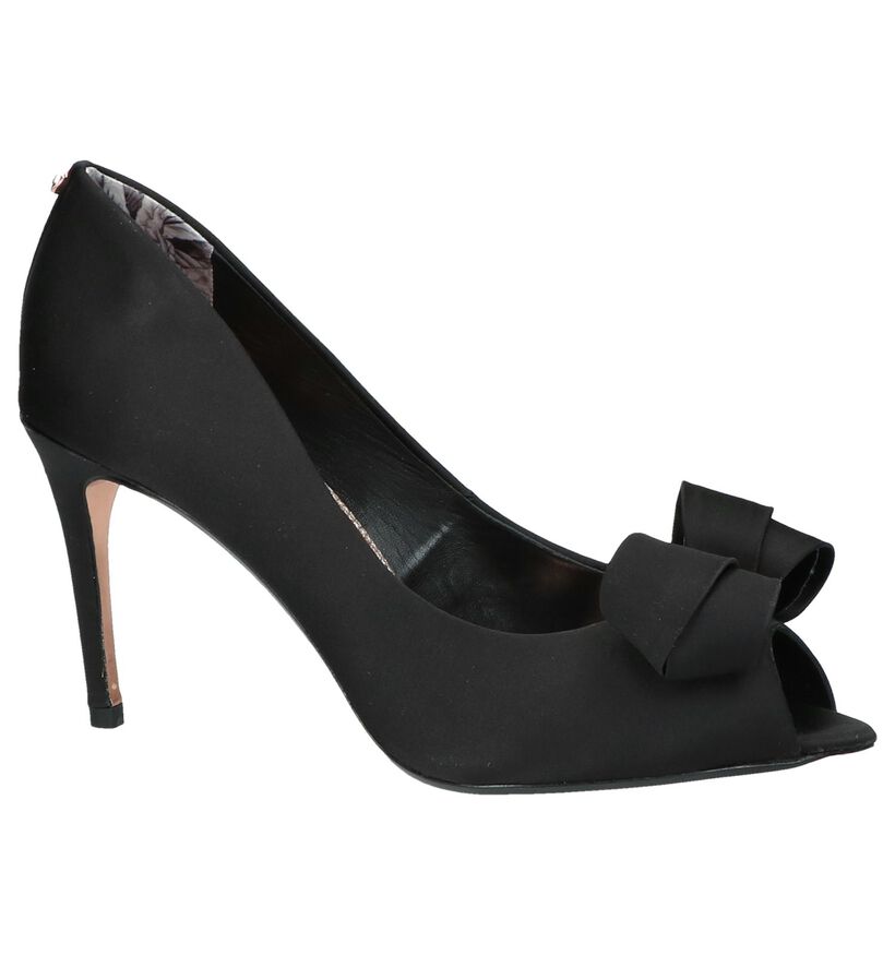 Zwarte Peeptoe Pumps Ted Baker Vylett in stof (213353)