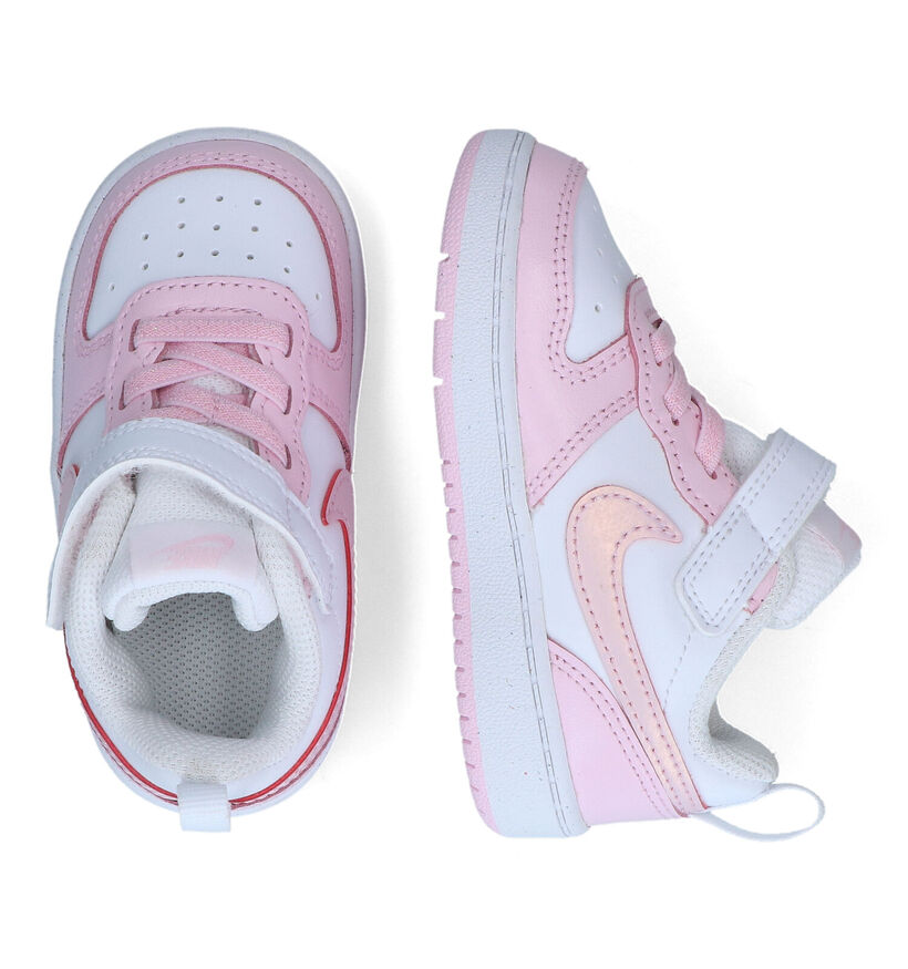 Nike Court Borough Low TD Baskets en Blanc pour filles (325383) - pour semelles orthopédiques