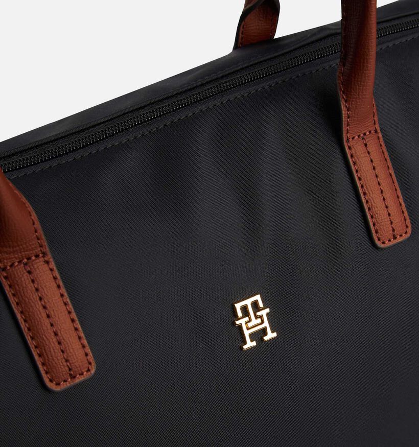 Tommy Hilfiger Popette Maxi Cabas en Noir/Cognac pour femmes (379497)
