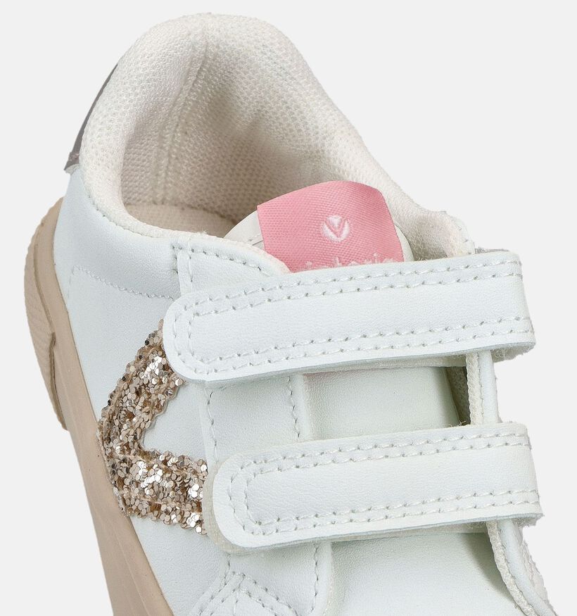 Victoria Witte/Gouden Sneakers voor meisjes (370995)