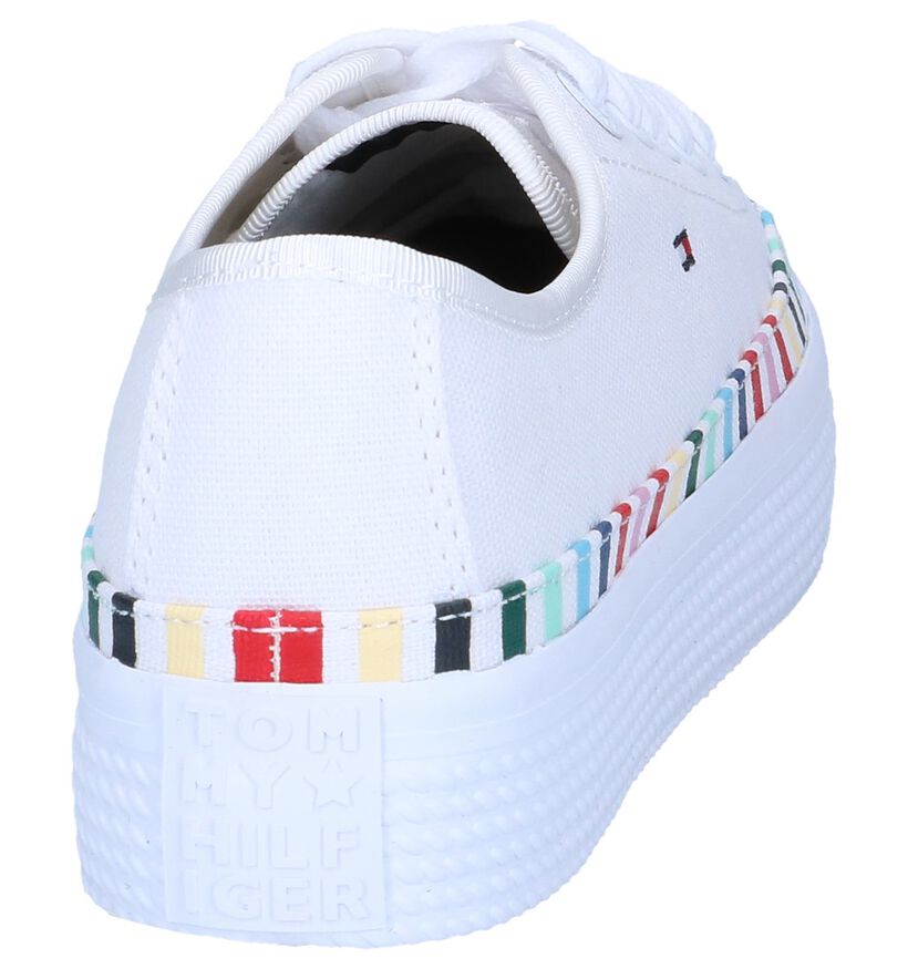 Witte Sneakers Tommy Hilfiger Rainbow in stof (241822)