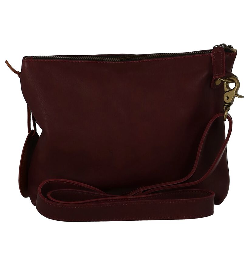 Saccoo Greenwich Paarse Crossbody Tas in leer (234754)