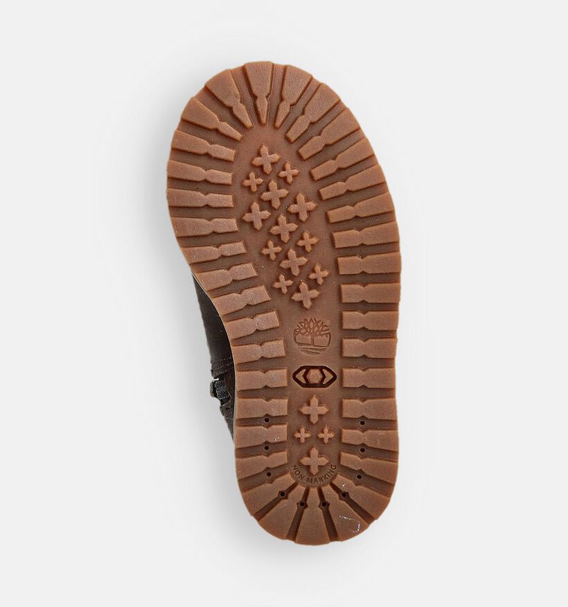Timberland Pokey Pine Donkerbruine Boots met Veter en Rits voor jongens, meisjes (377380) - geschikt voor steunzolen