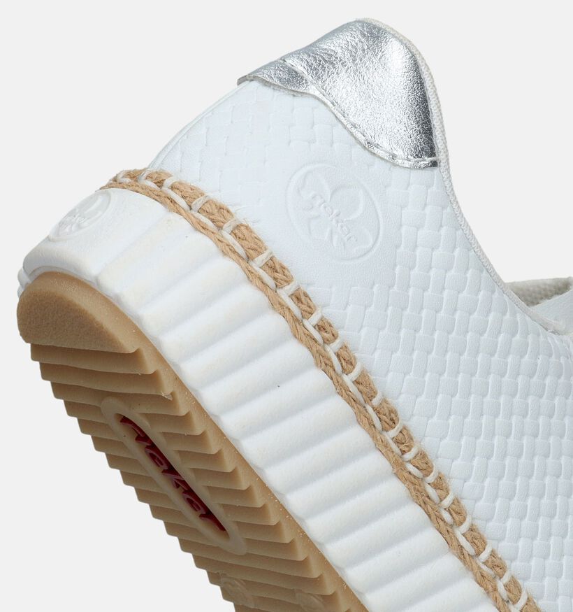 Rieker Witte Sneakers voor steunzolen voor dames (335503) - geschikt voor steunzolen