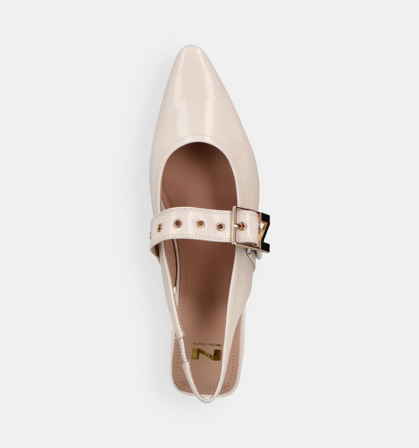 Nathan-Baume Ecru Slingback Ballerina's voor dames (372238)