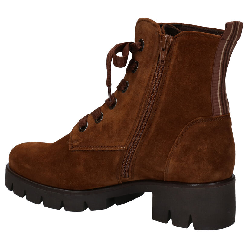 Gabor Best Fitting Bottines en Cognac en daim (282296)