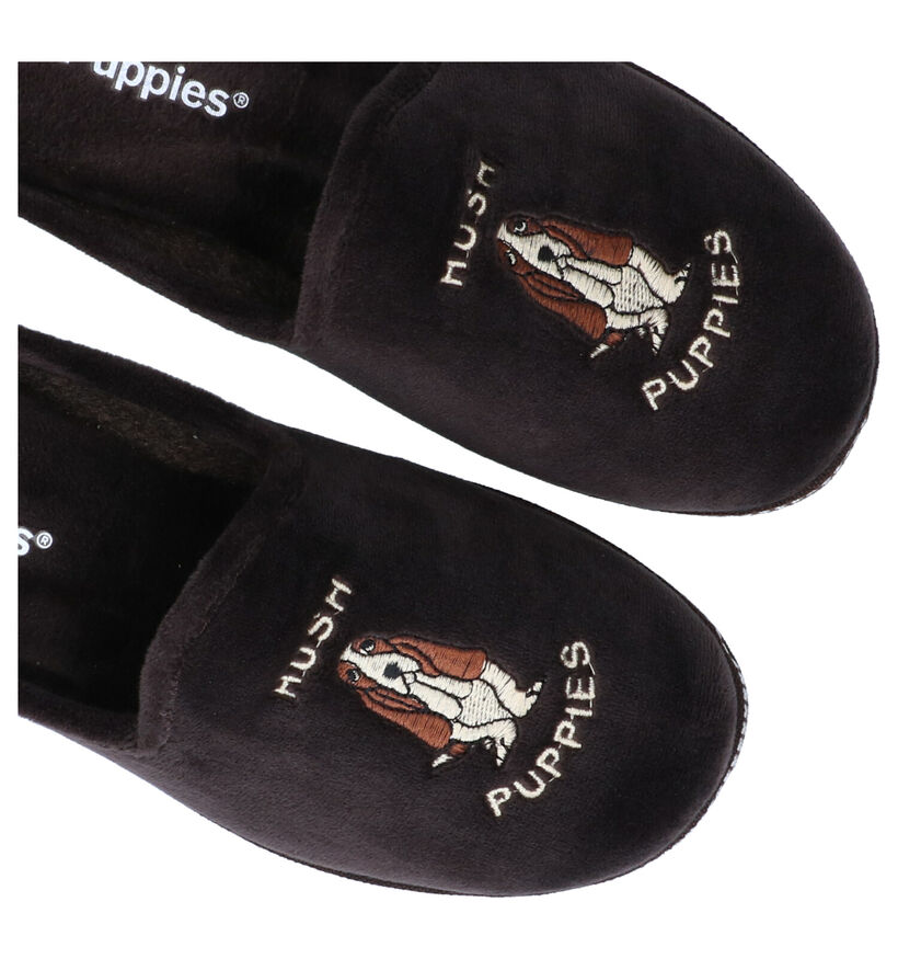 Hush Puppies Clema Bruine Pantoffels in stof (298463)