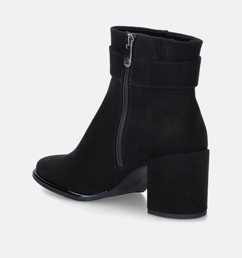 Marco Tozzi Blauwe Enkellaarzen Marco Tozzi Zwarte Enkellaarsjes met hak voor dames (346758)