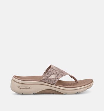 Skechers Arch Fit Nu-pieds Noir/Taupe