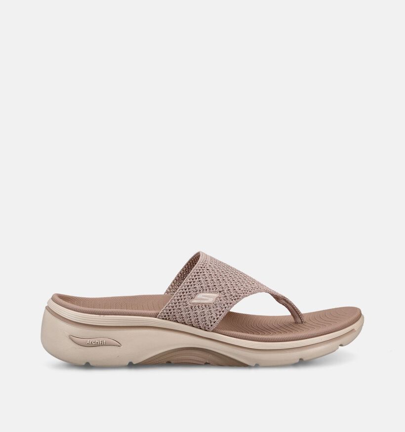 Skechers Arch Fit Taupe Slippers voor dames (371231)
