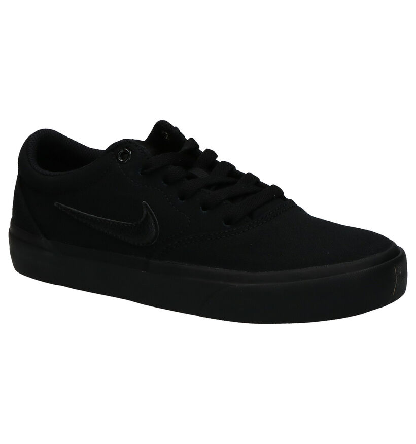 Nike SB Charge Canvas Baskets en Noir en textile (274799)