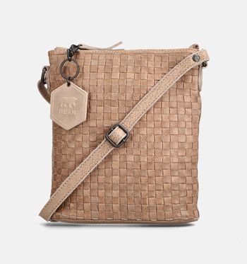 Bear Design Crossbody tassen Beige/Cognac
