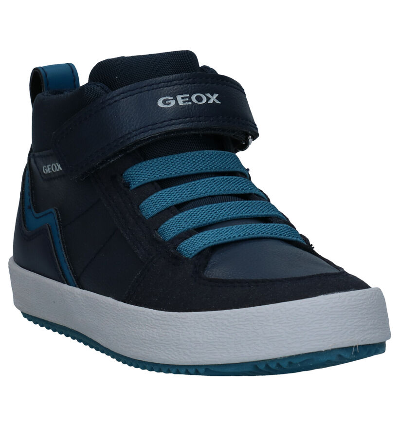 Geox Alonisso Blauwe Hoge Schoenen in kunstleer (298594)