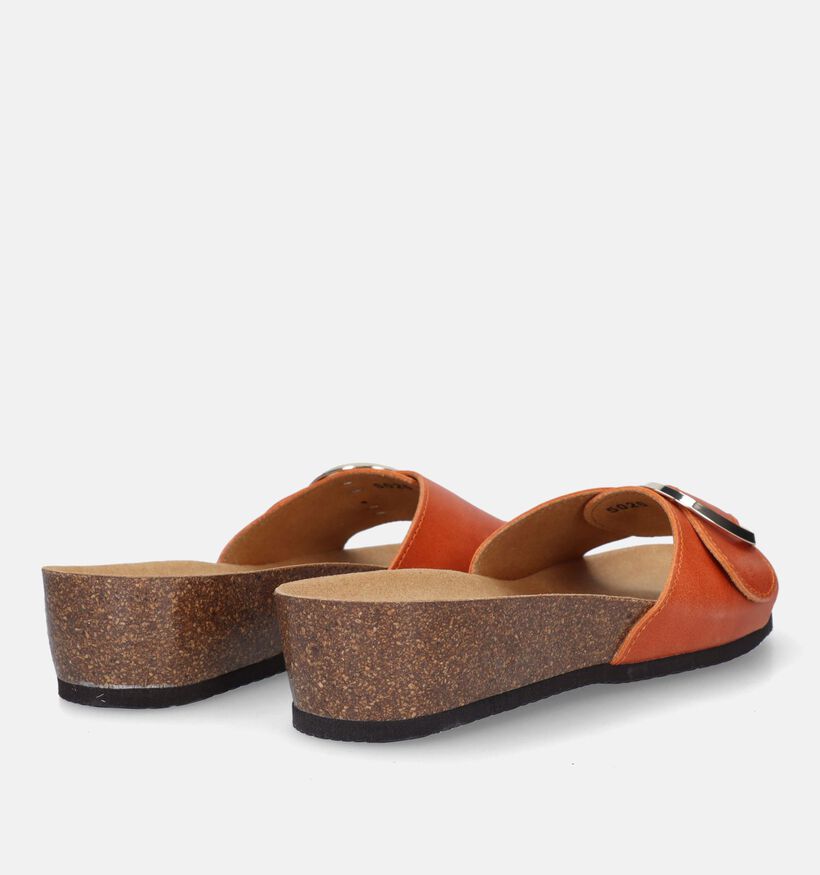 Scholl Amalfi Mules en Orange en cuir (336780)