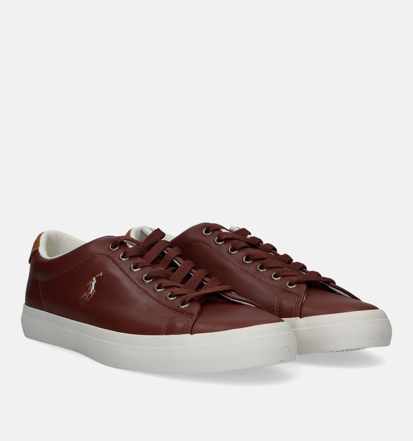 Polo Ralph Lauren Longwood Cognac Veterschoenen voor heren (330028) - geschikt voor steunzolen