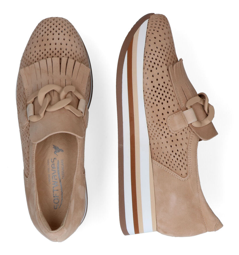 Softwaves Chaussures à enfiler en Taupe pour femmes (308388) - pour semelles orthopédiques