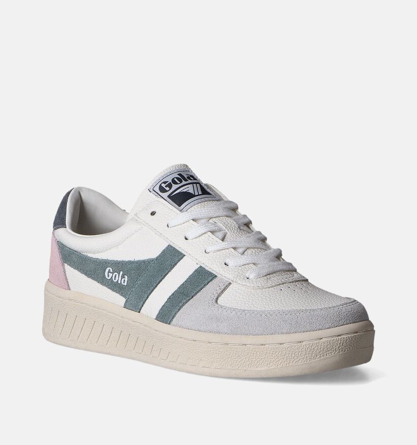 Gola Grandslam Trident CLA415 Baskets en Blanc pour femmes (351167) - pour semelles orthopédiques