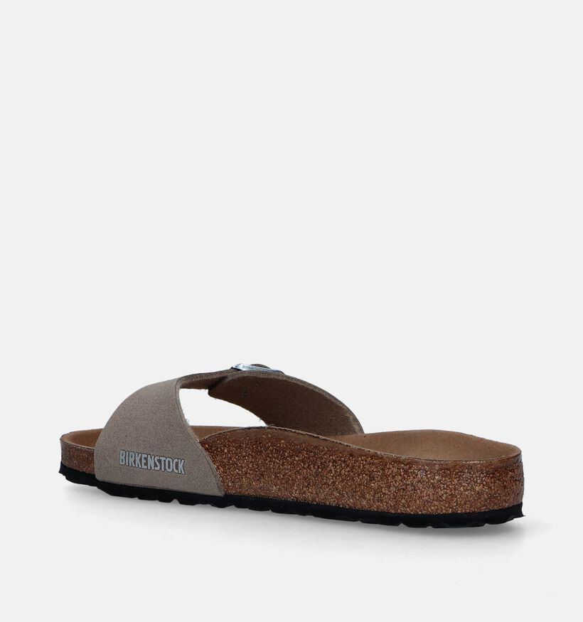 Birkenstock Madrid Synthetics Taupe Slippers voor dames (339543)